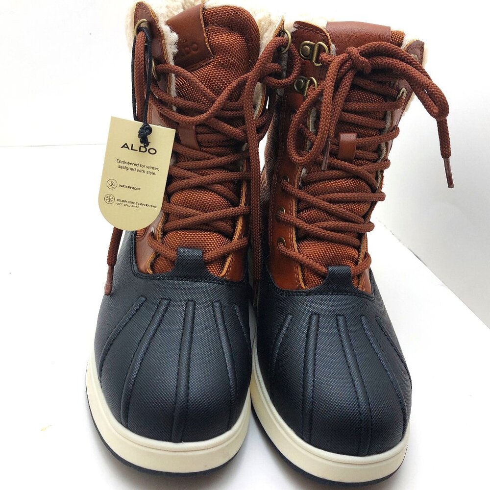 Aldo Brown and Black Winter Boots